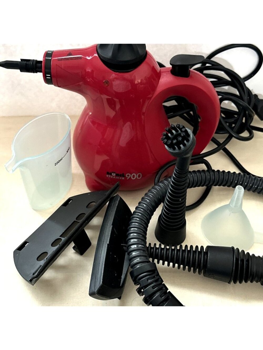 Portable Household Steamer Scunci 900 Model 52063 Accessories Manual Bag